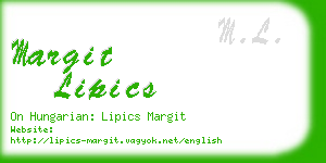 margit lipics business card